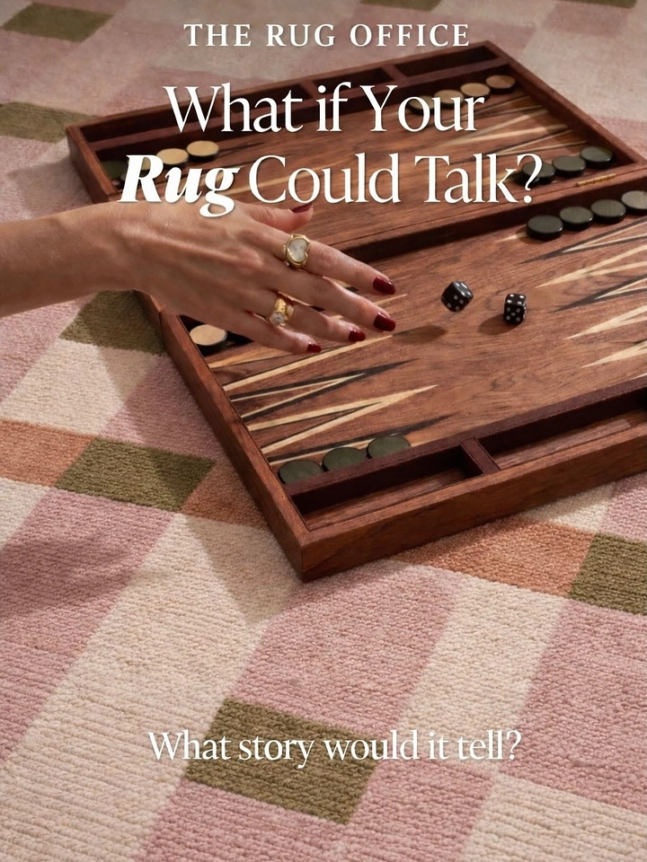 Rugs & Carpets creative ad: Witty rug-as-storytelling editorial concept