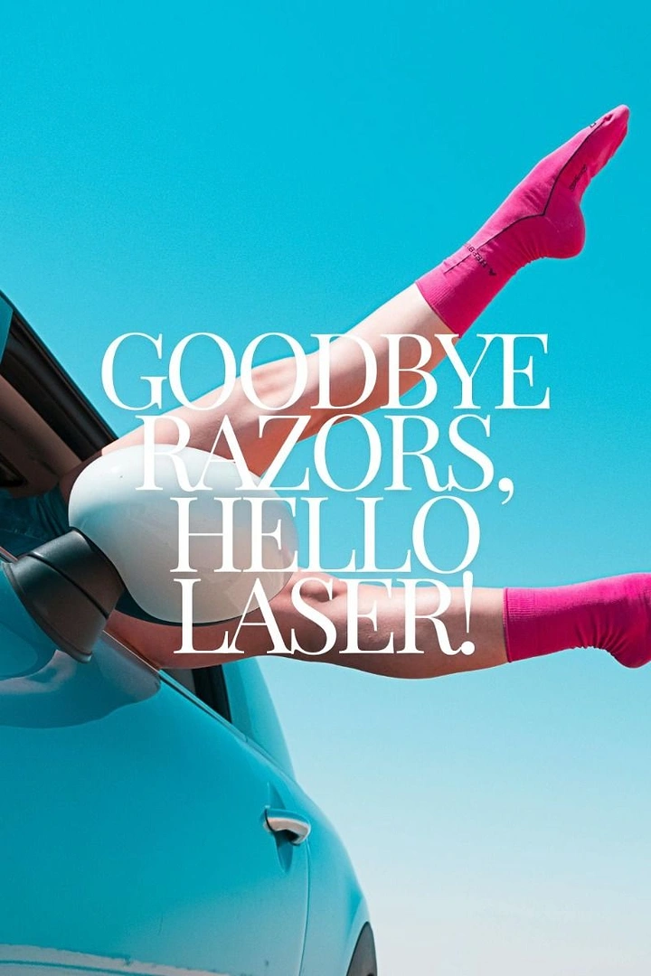 Skin & Cosmetic Clinics creative ad: Legs out car window, bold surreal