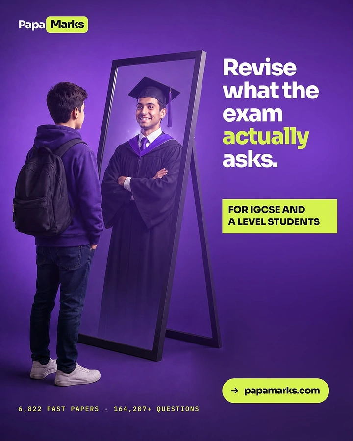 Test Prep & Exam Coaching creative ad: Mirror metaphor makes revision message memorable