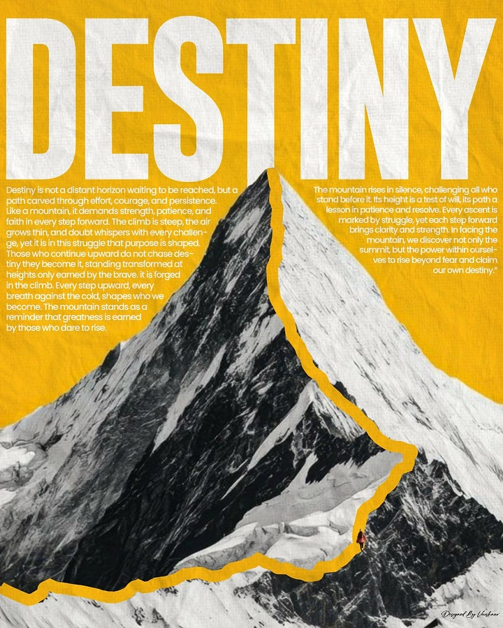 Adventure Sports & Trekking creative ad: Highlighted path turns destiny into metaphor