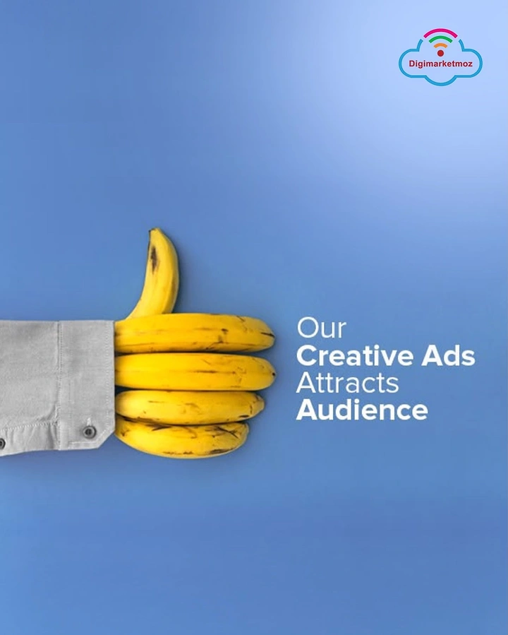 Agency creative ad: Banana bunch as thumbs-up metaphor