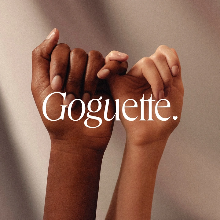 Nail Salons creative ad: Pinky-promise hands framing brand name