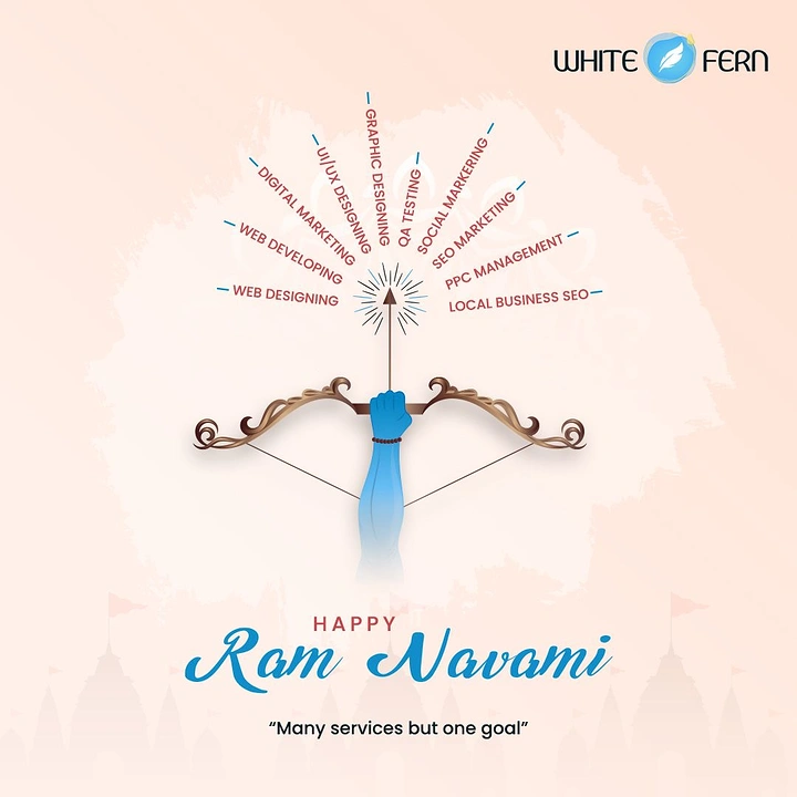 Ram Navami creative ad: Bow aimed at services: one goal