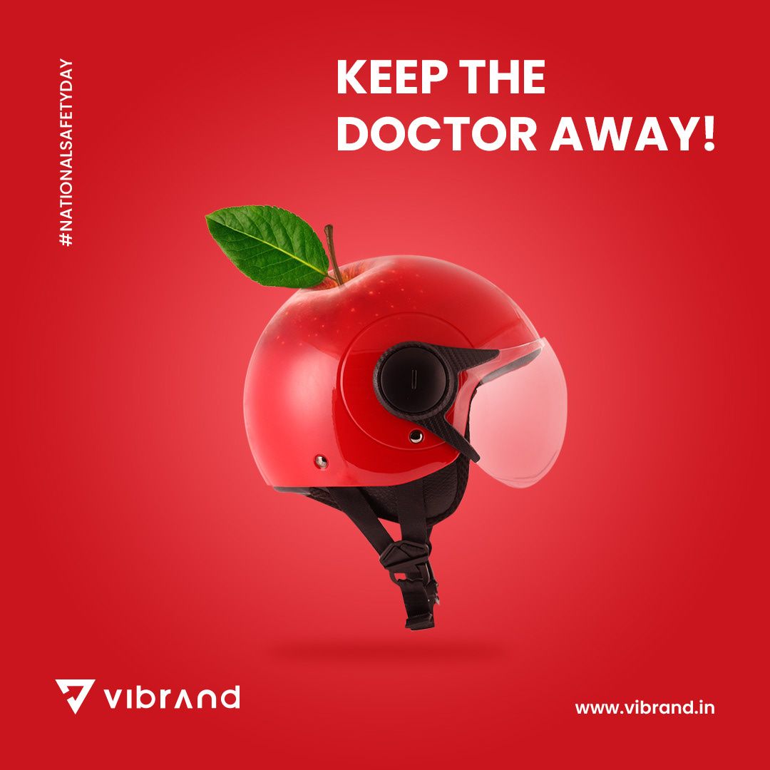 Instagram post: Apple pun links helmet to health