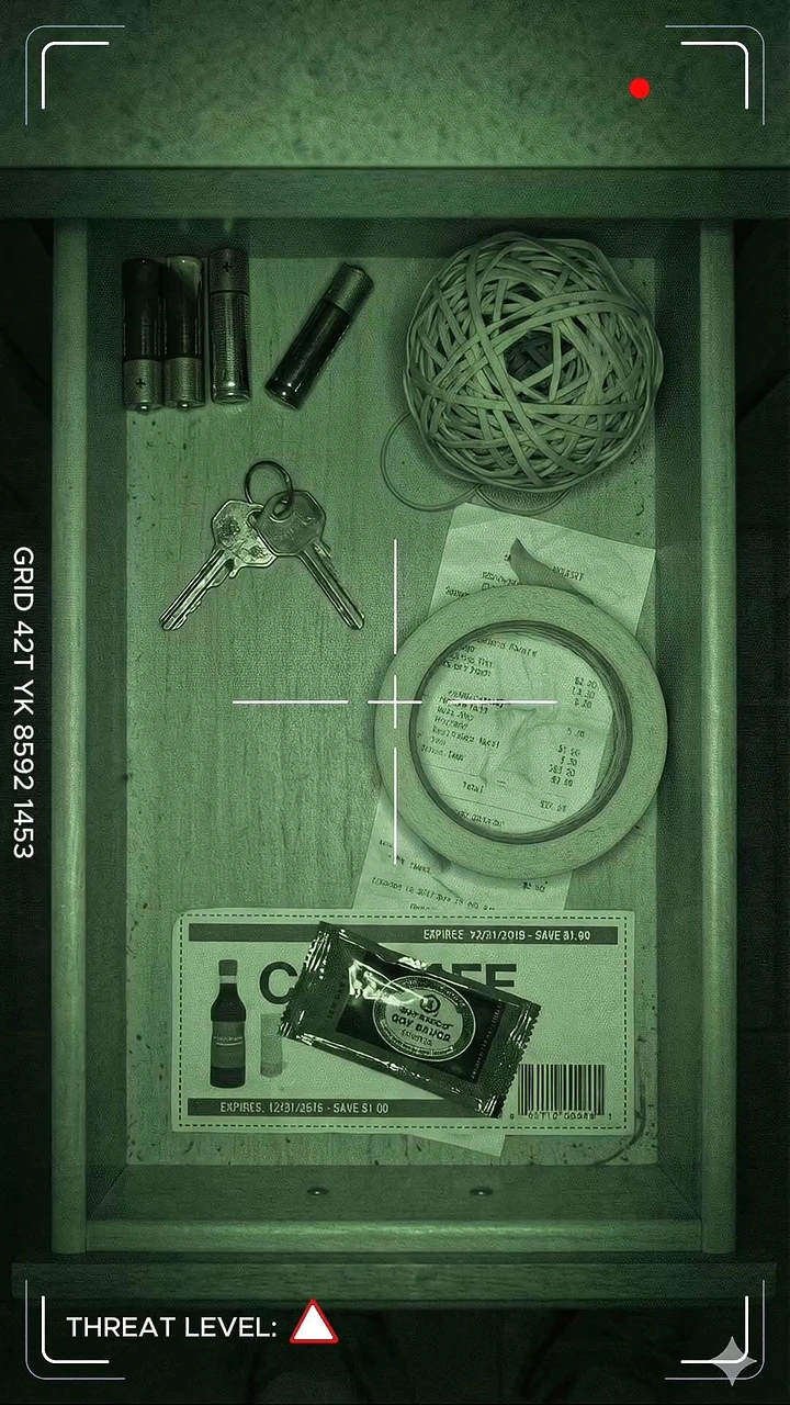 Escape Rooms creative ad: Evidence-board styling sells investigative gameplay