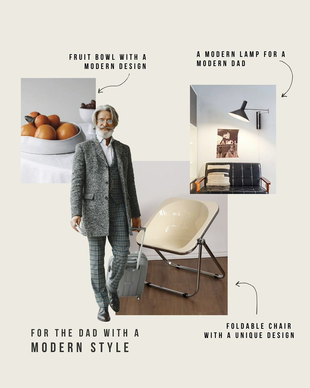 Dad personas gift guide in cutout collage