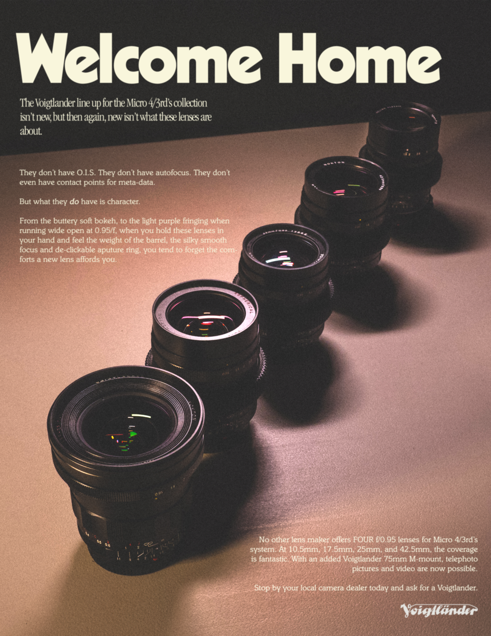 Instagram post: Lenses staged as a welcoming family