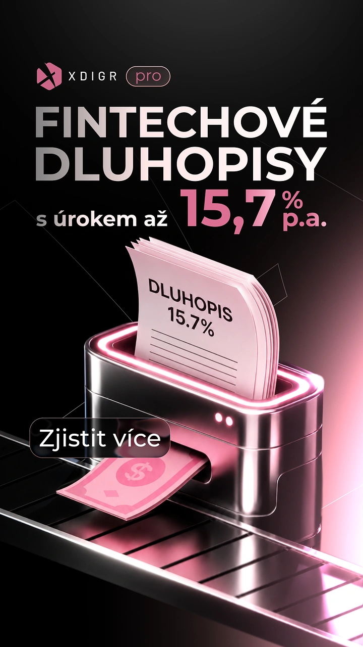 Stock Brokers & Investing creative ad: Chrome 3D machine turning a bond document into pink cash on a conveyor