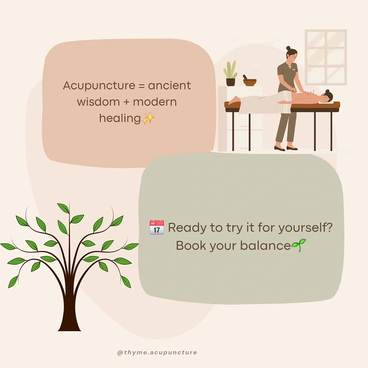 Acupuncture & Cupping Clinics creative ad: Playful ecosystem metaphor for acupuncture