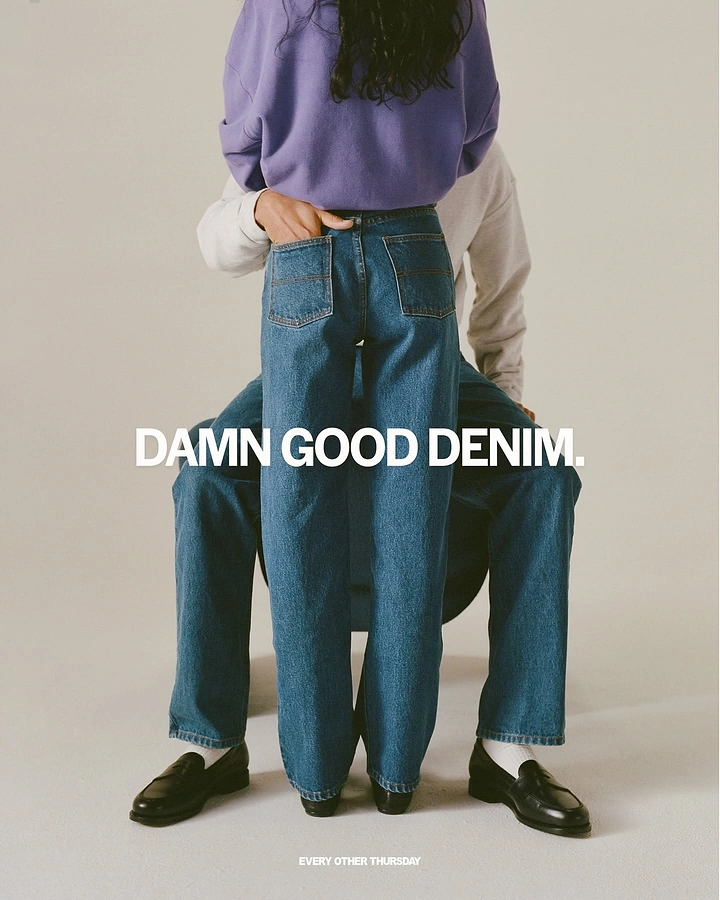 Denim & Jeans Brands creative ad: Witty copy sells premium denim