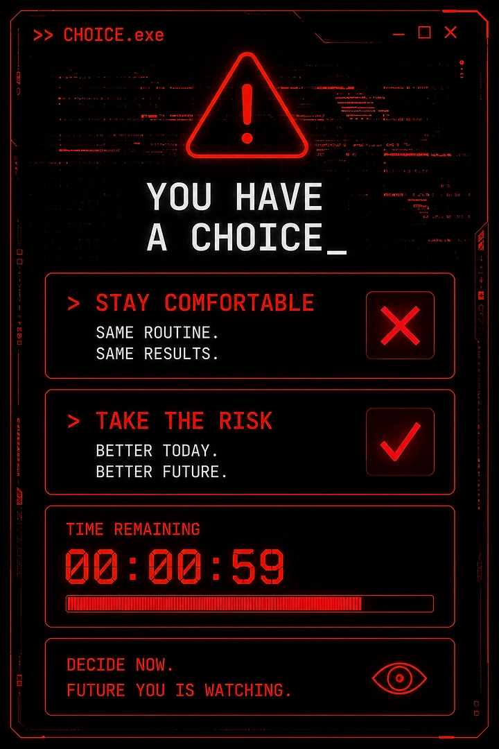 Cybersecurity Companies creative ad: Terminal interface turns security into choice