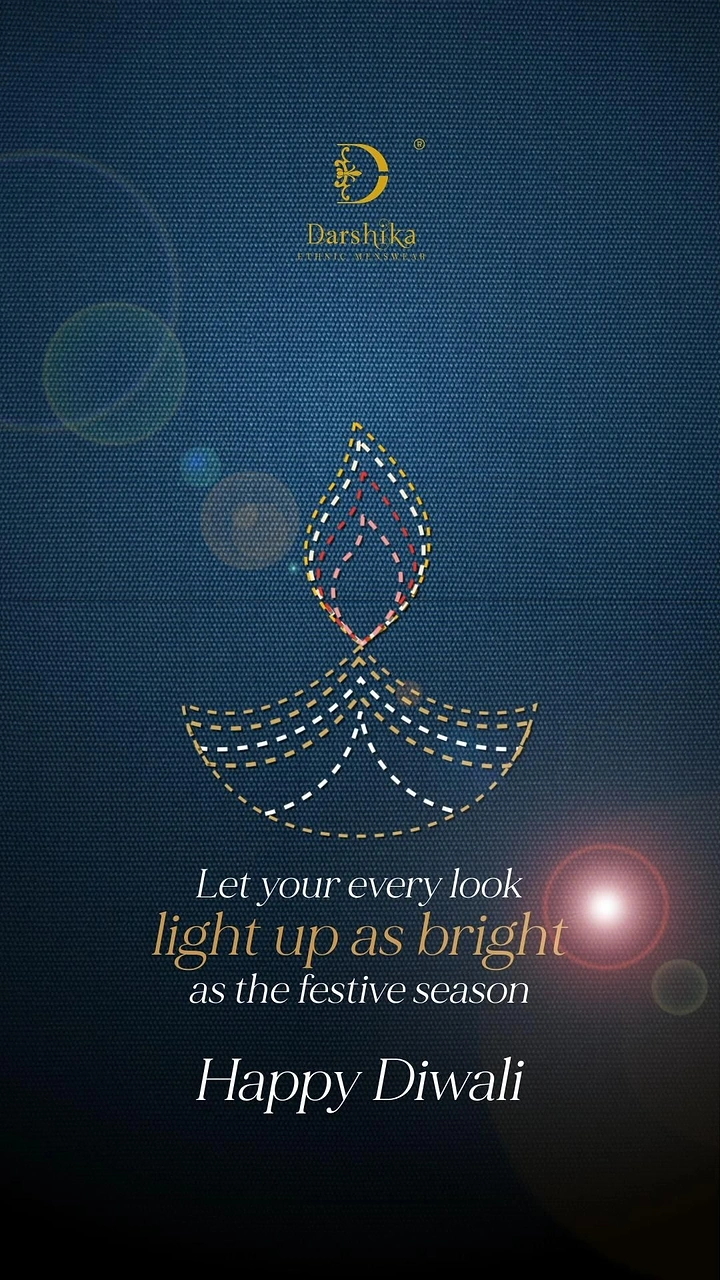 Diwali creative ad: Stitched-thread diya for fashion brand