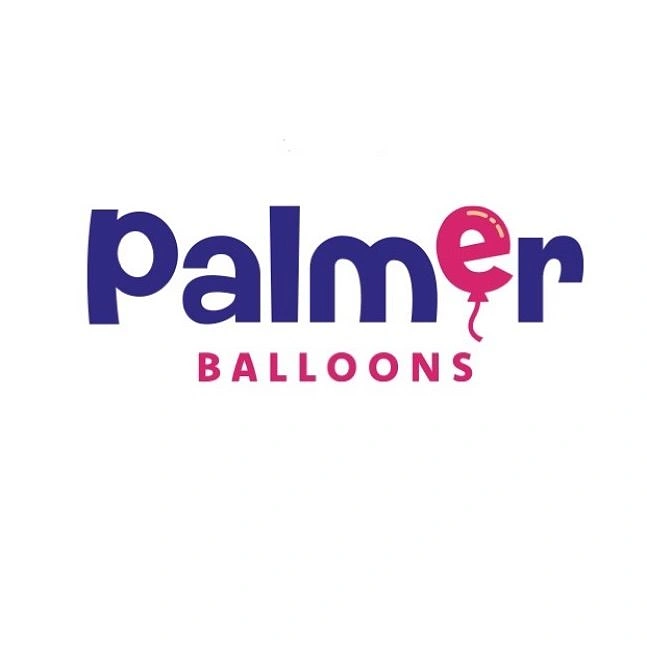 Balloon & Party Decorators creative ad: Balloon integrated into playful lettering