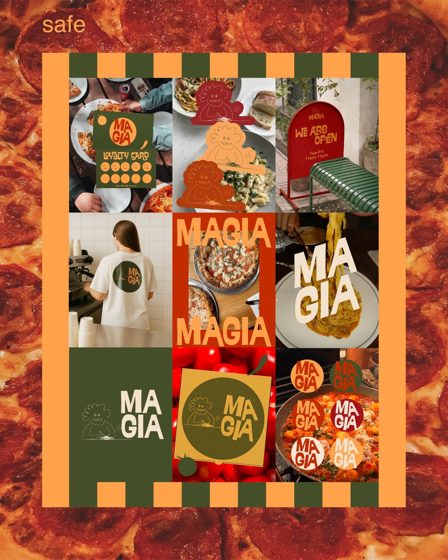 Instagram post: Witty swag copy tied to pasta-making, slide 6