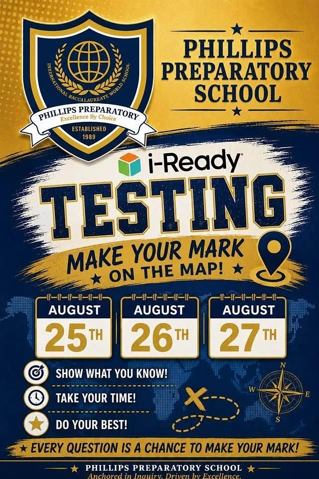 Test Prep & Exam Coaching creative ad: Testing theme uses map-and-compass symbolism