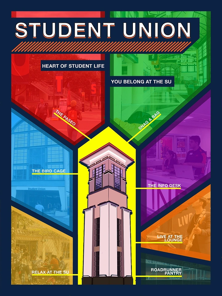 Universities & Colleges creative ad: Student union as campus map