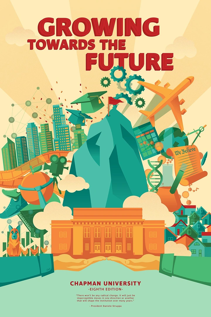 Universities & Colleges creative ad: Growing future becomes illustrated metaphor