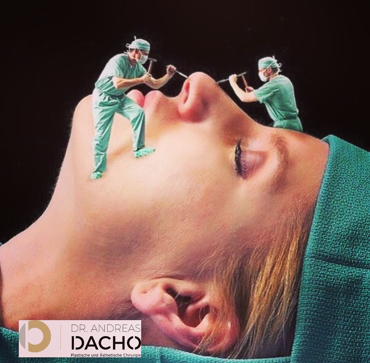 Instagram post: Surgeons operate on giant nose