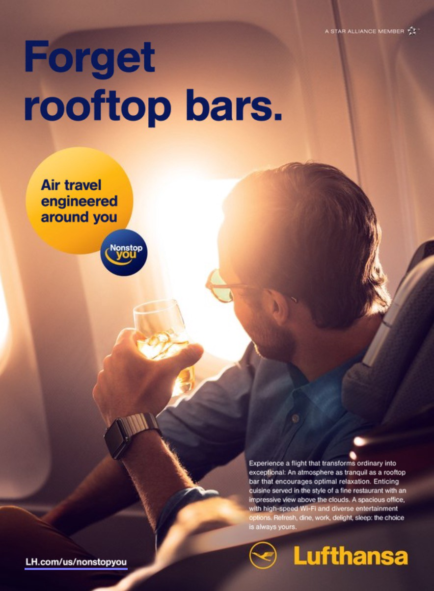 Instagram post: Rooftop-bar comparison sells onboard experience