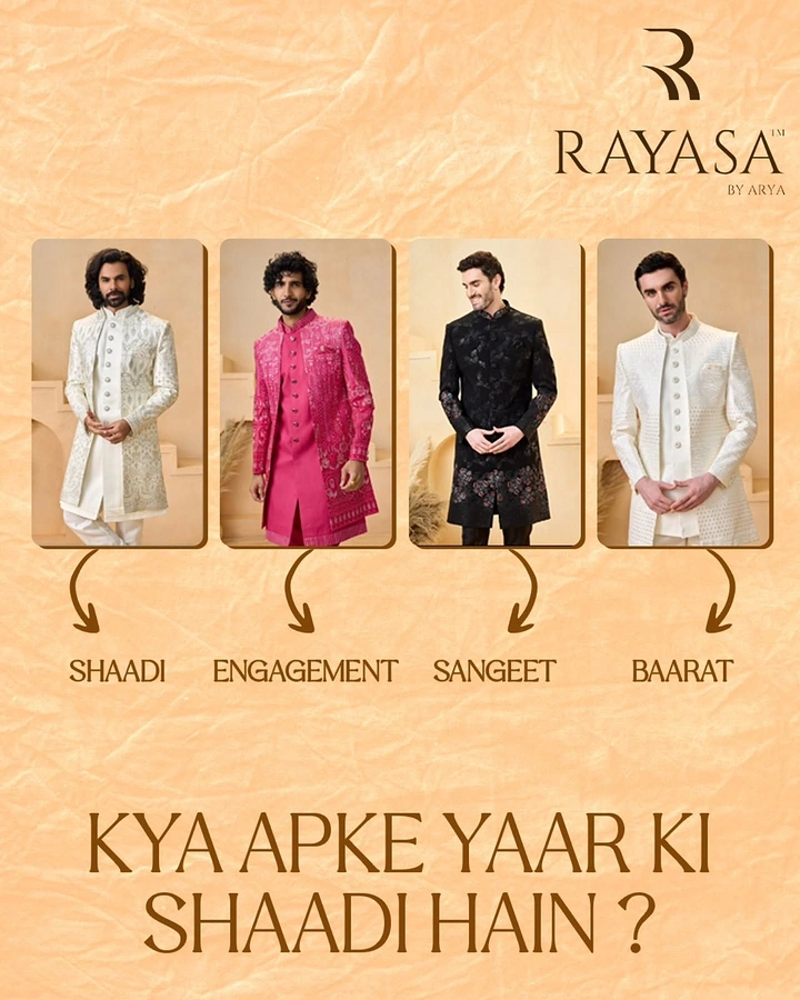 Ethnic Wear & Sarees creative ad: Outfit per wedding function, witty hook