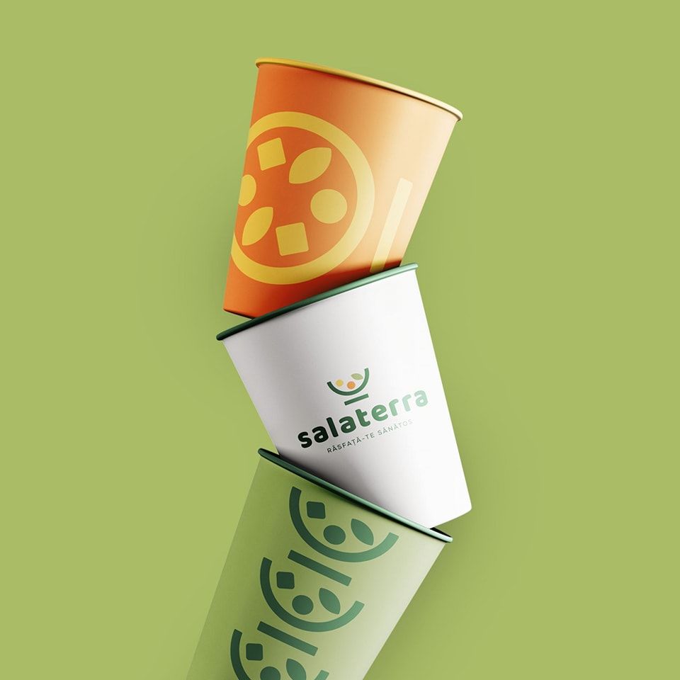 Instagram post: Stacked cups create playful product composition