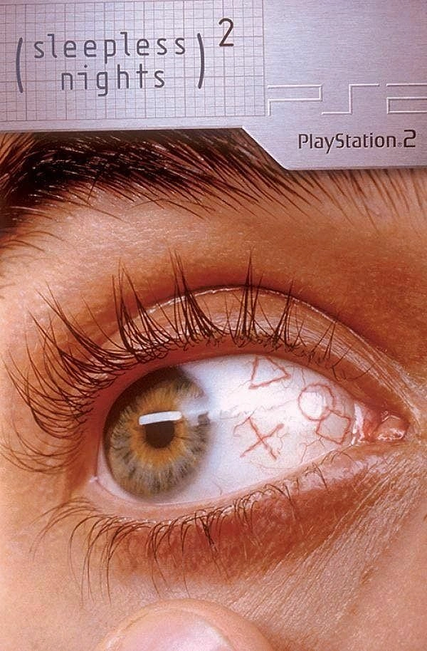 Gaming & Esports creative ad: Game marks drawn on tired eye