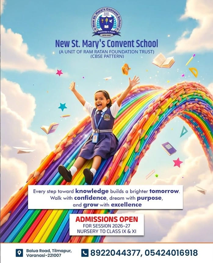 Schools & School Admissions creative ad: Rainbow journey visualizes educational progress