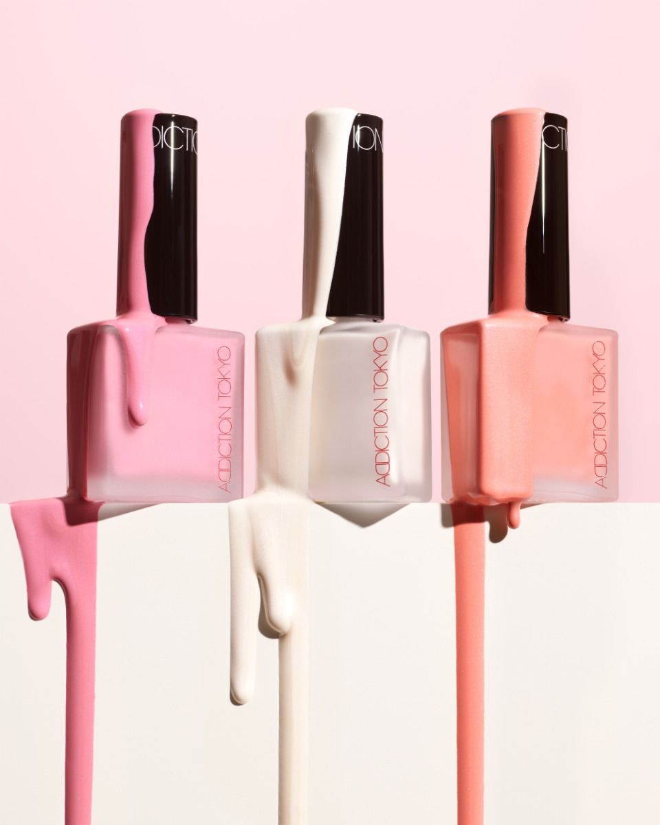 Instagram post: Bottles become dripping polish sculptures