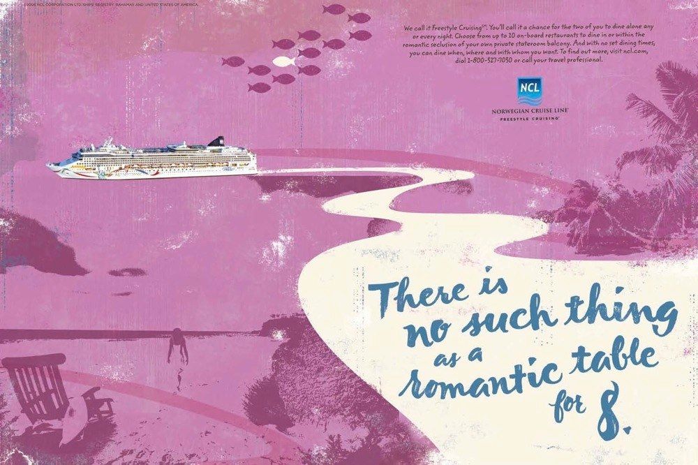 Banner: Witty copy reframes romantic dining