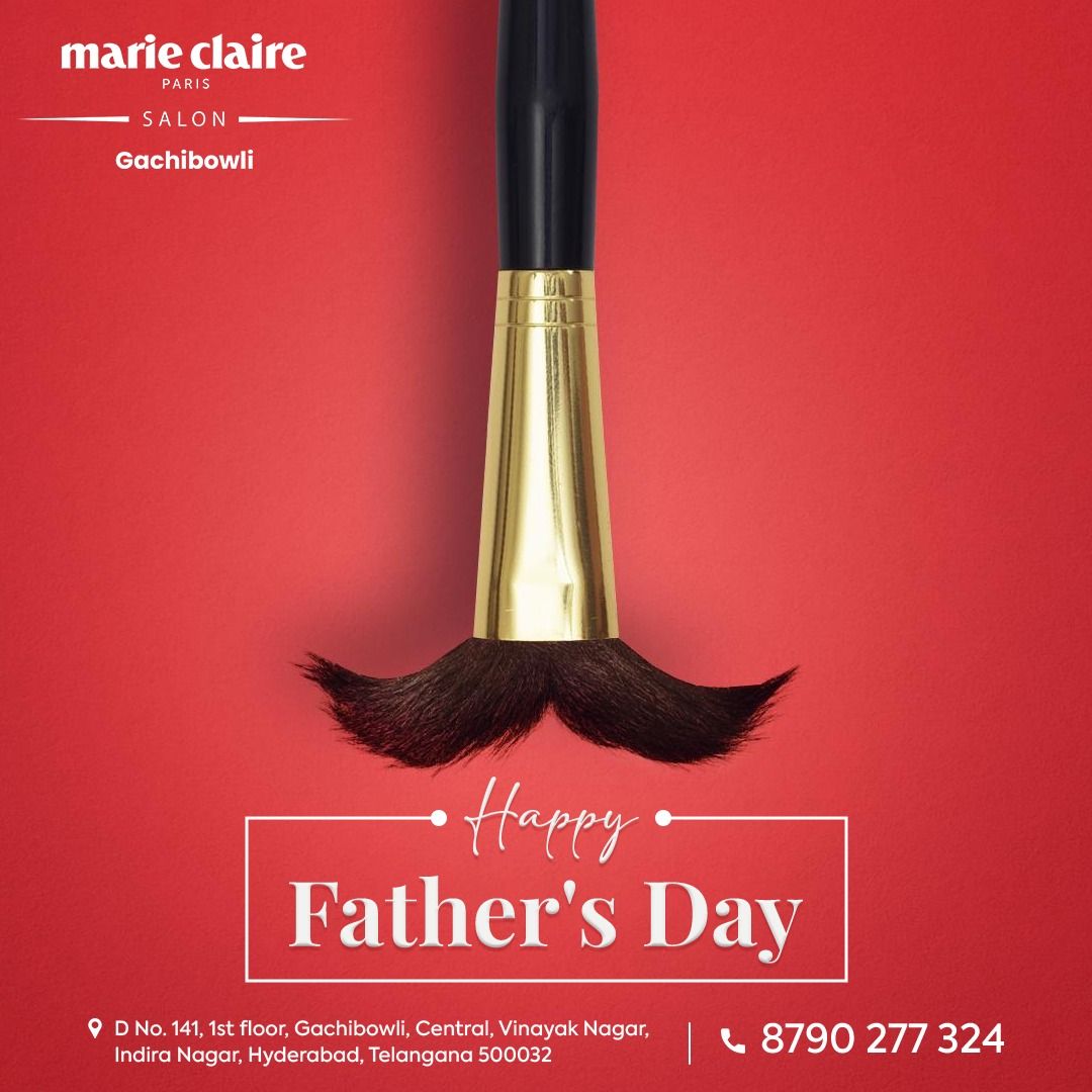 Makeup brush whose bristles form a moustache