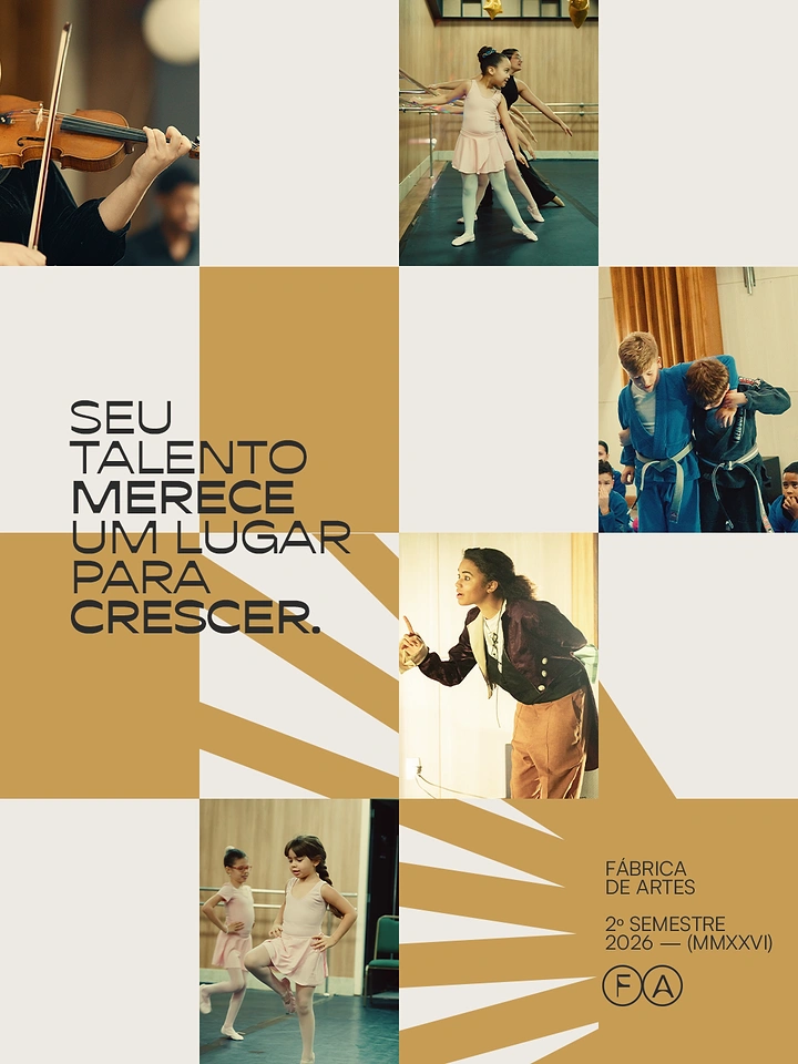 Music & Dance Classes creative ad: Arts academy collage featuring children dancing and performing