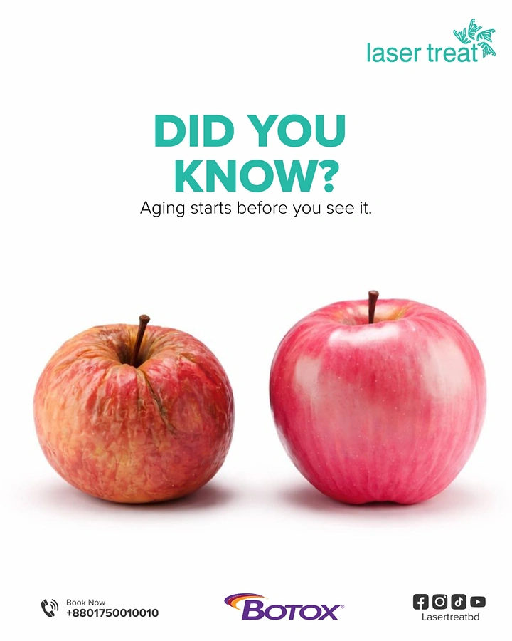 Plastic Surgery Clinics creative ad: Aging apples create strong treatment metaphor