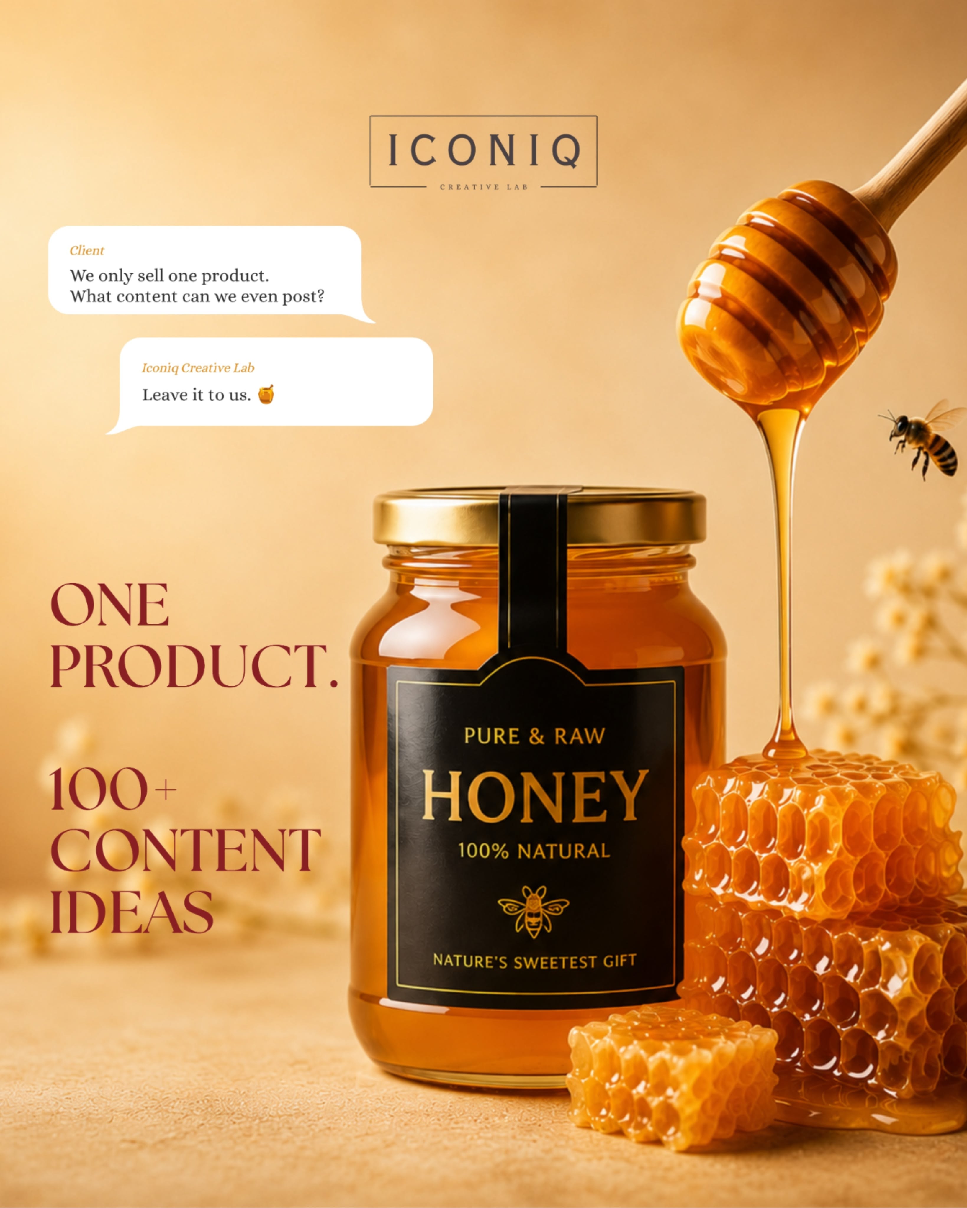 Instagram post: Content-ideas offer turns product into strategy