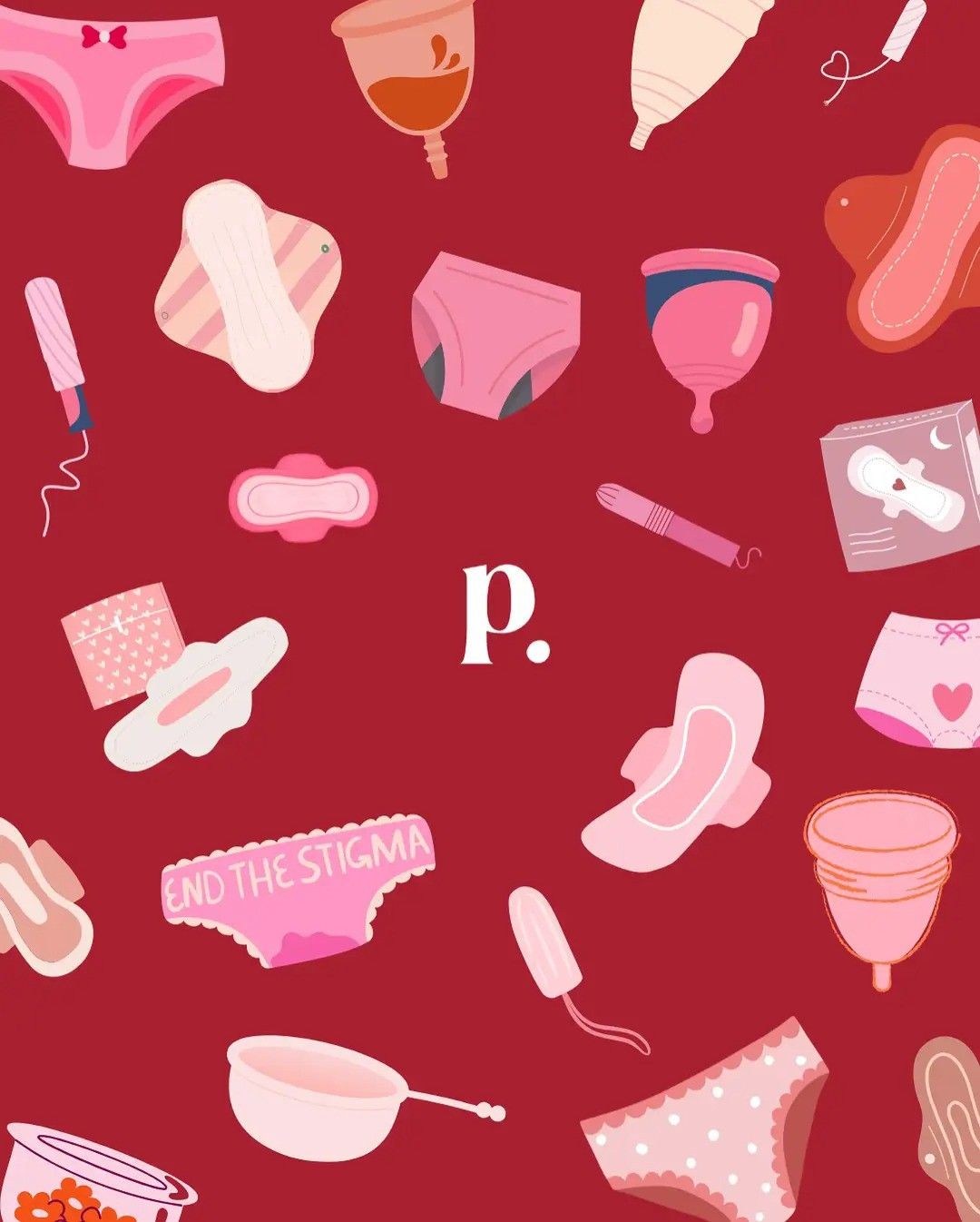 Instagram post: Period products become a bold anti-stigma pattern