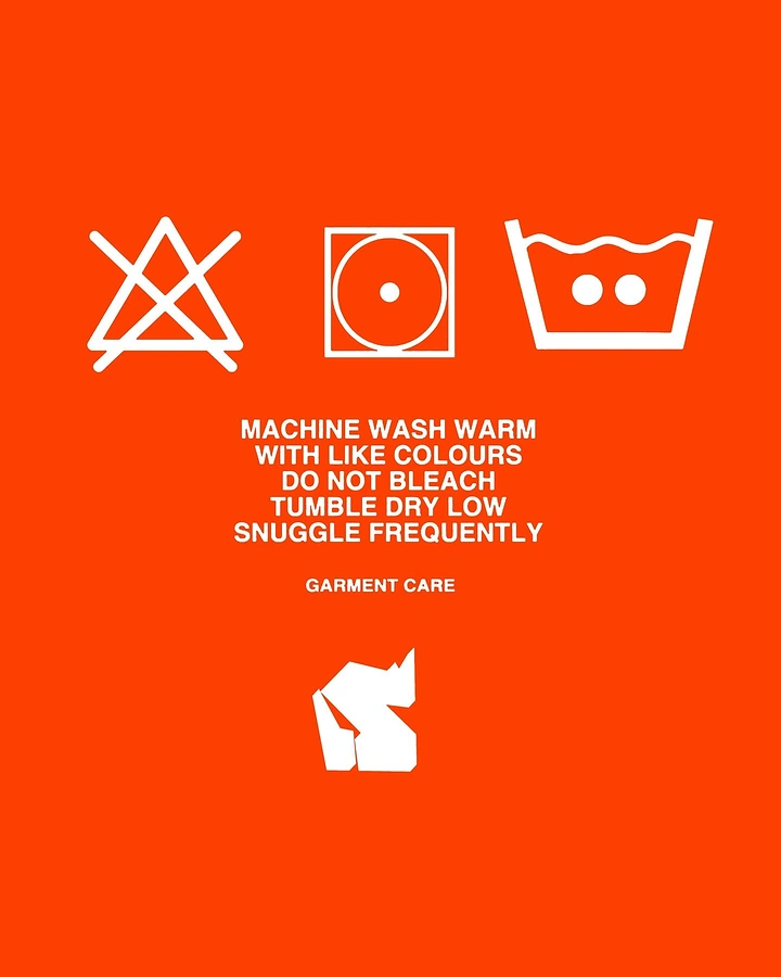 Laundry & Dry Cleaning creative ad: Bold care-label icons as graphic poster