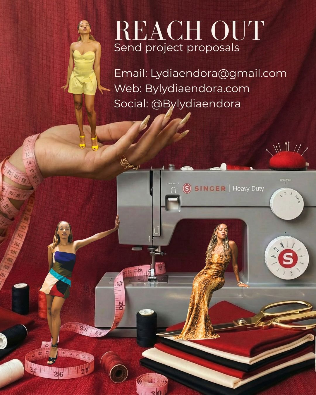 Instagram post: Surreal miniature designer studio composition, slide 6