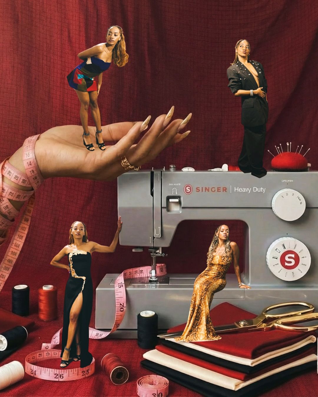 Instagram post: Surreal miniature designer studio composition, slide 7
