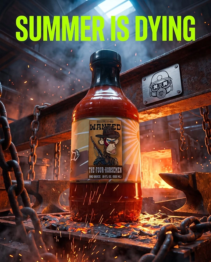 BBQ & Grill Restaurants creative ad: Dying summer meets apocalyptic sauce forge