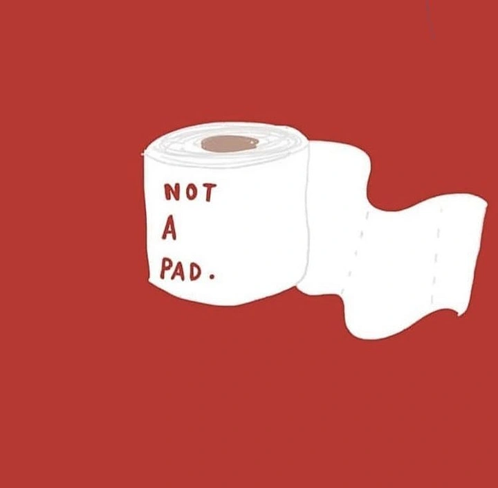 Period Care & Feminine Hygiene creative ad: Witty visual distinction from toilet paper