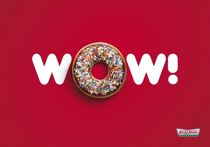 Donut Shops creative ad: Donut forms O in WOW