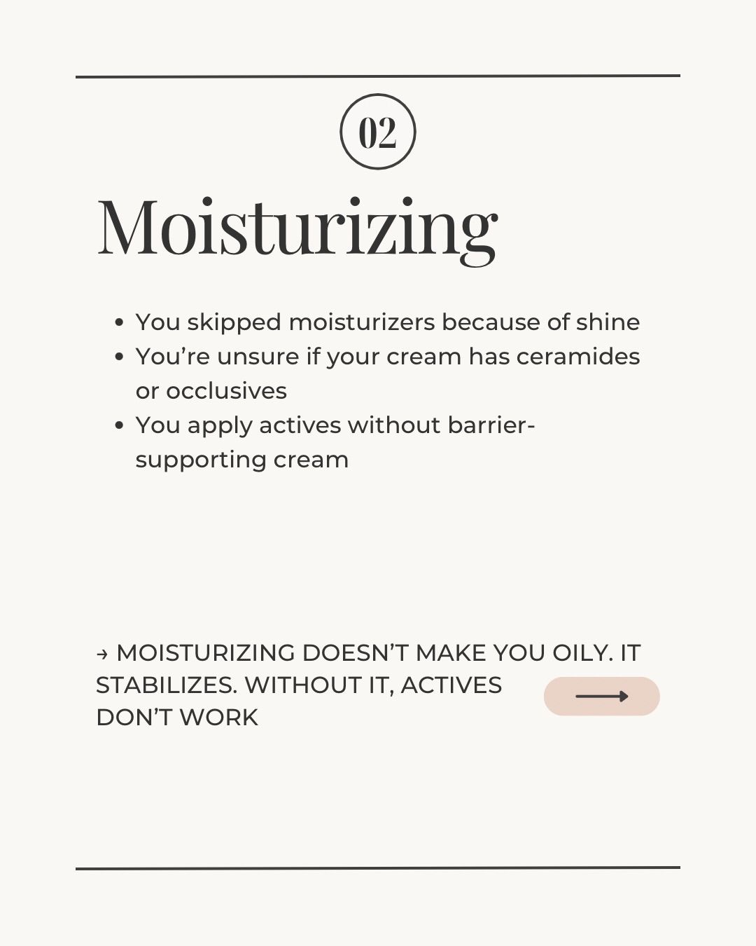 Instagram post: Split face irritated vs calm skin, slide 3