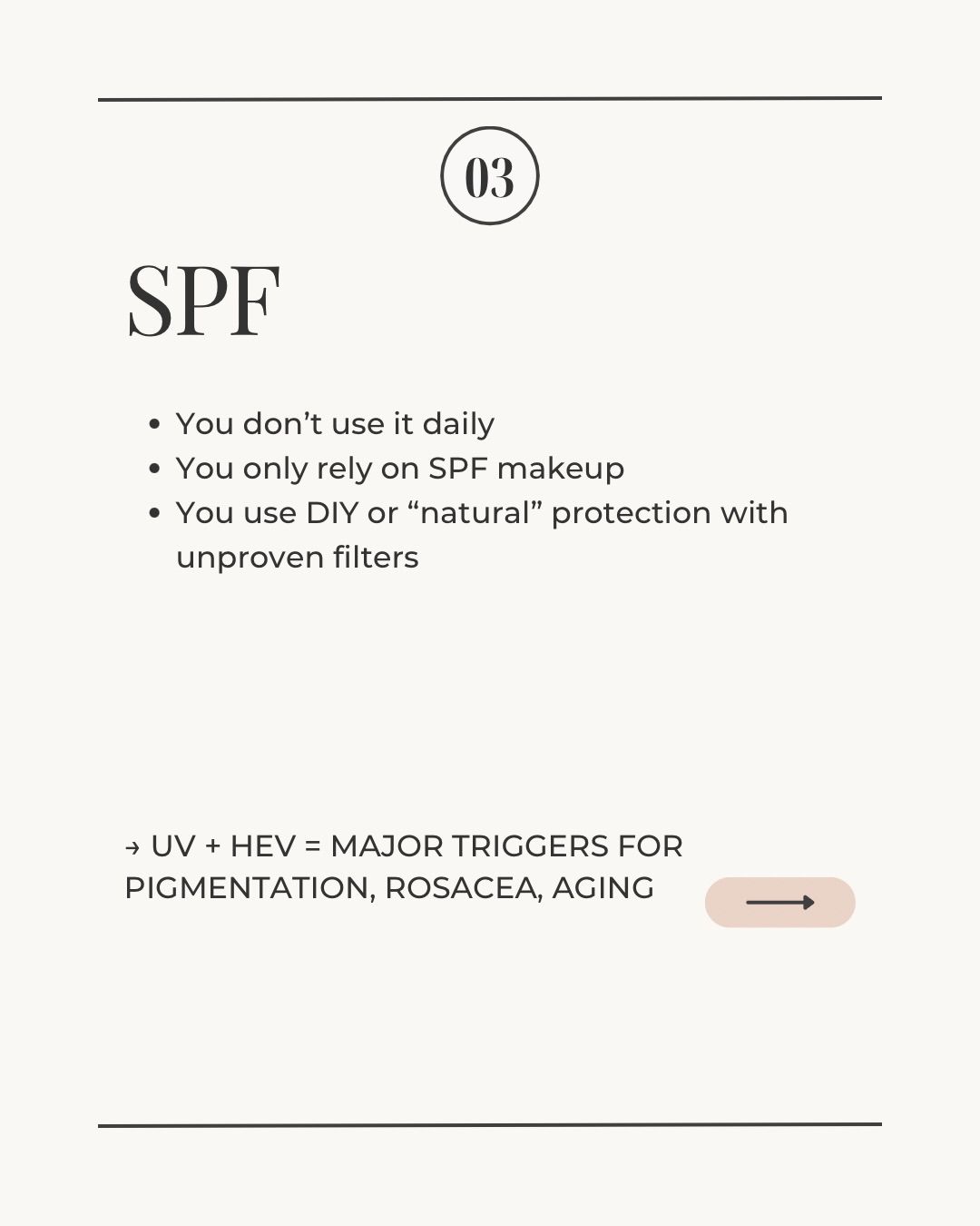 Instagram post: Split face irritated vs calm skin, slide 4