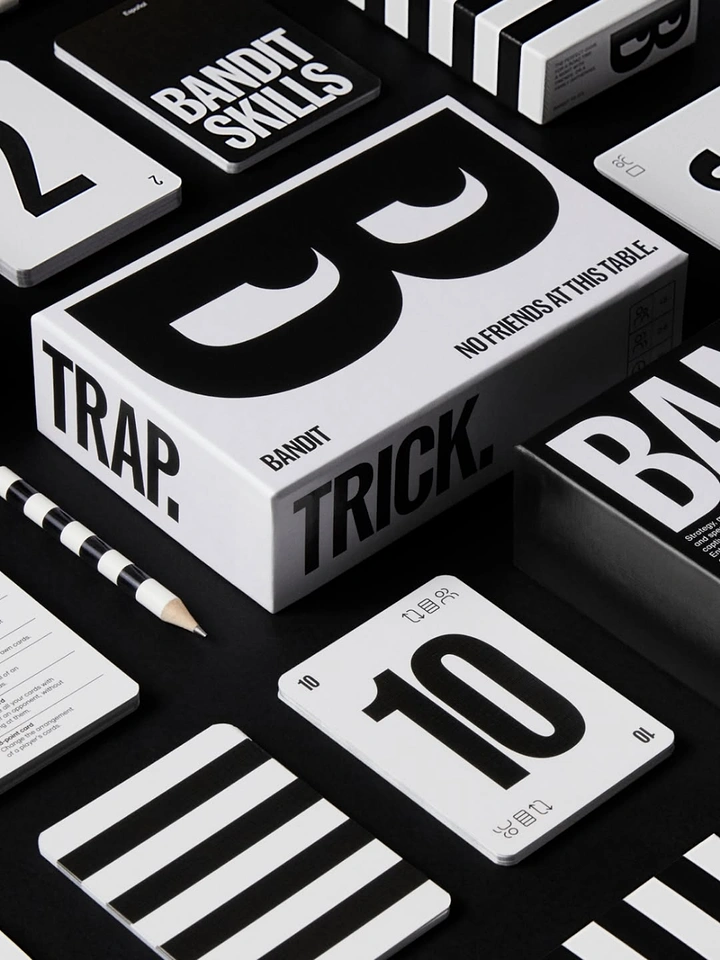 Board Games & Game Cafes creative ad: Bold typographic treatment personifies gameplay
