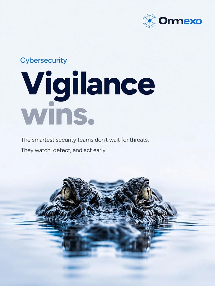 Cybersecurity Companies creative ad: Crocodiles dramatize constant vigilance