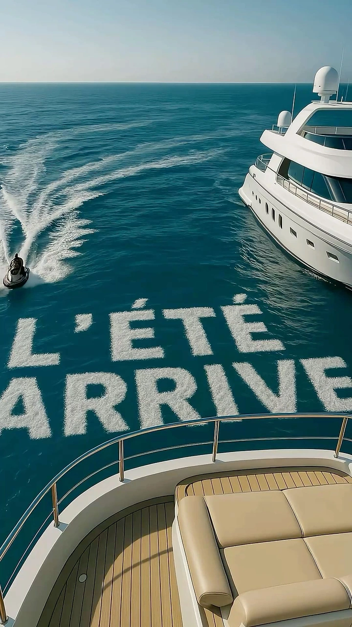 Cruises & Cruise Lines creative ad: Deck typography creates an arrival moment