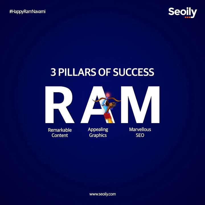 other-festival creative ad: Giant RAM acronym with archer figure in the A