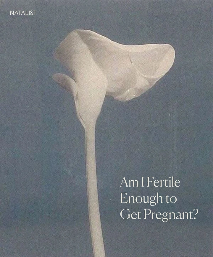 IVF & Fertility Clinics creative ad: Calla lily as fertility metaphor, minimal