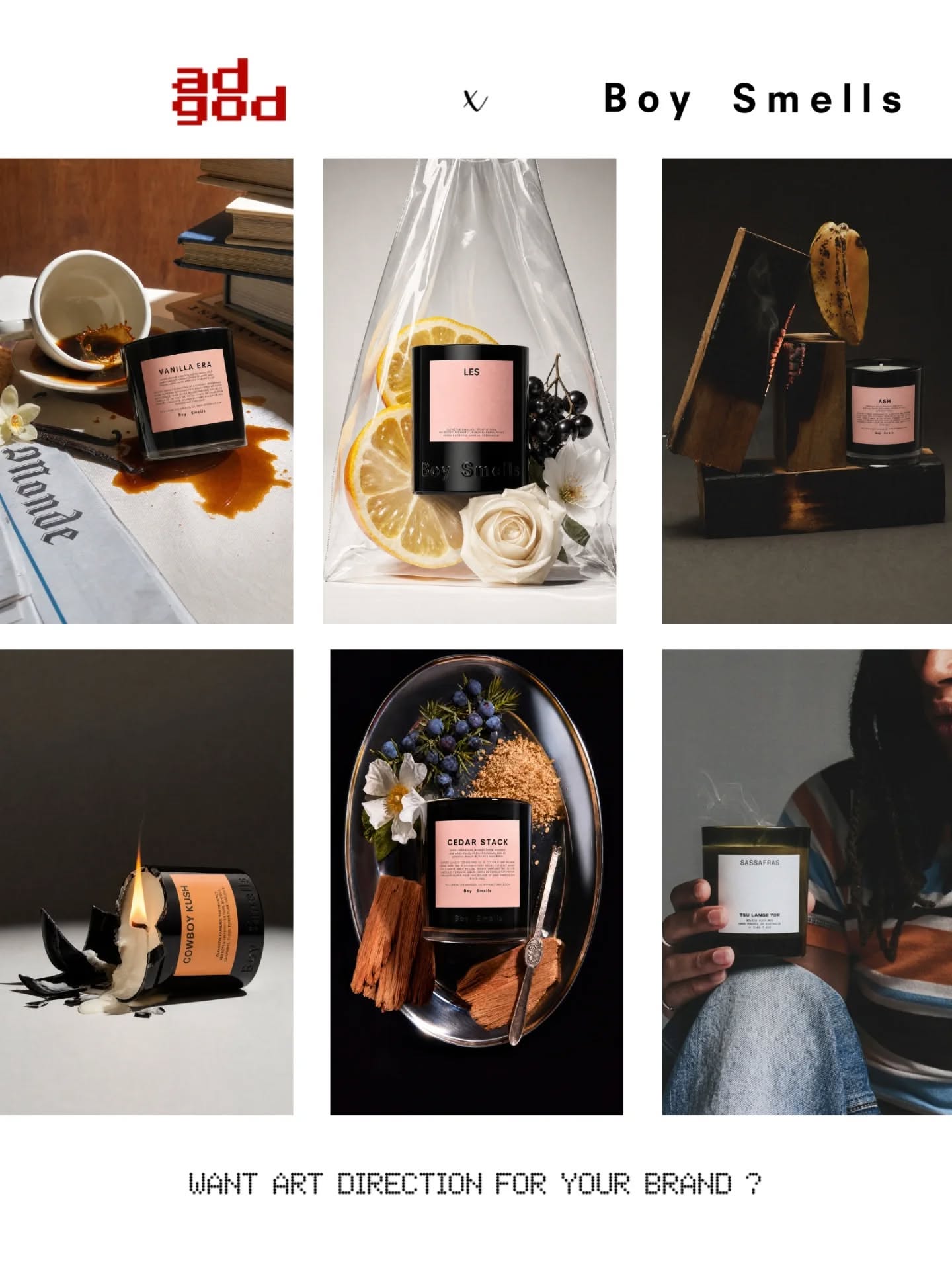 Instagram post: Editorial 'prompts' poster, AI campaign idea, slide 3