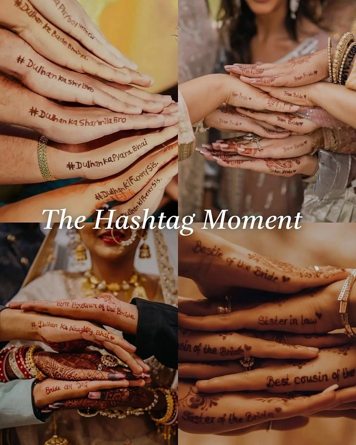 Mehndi & Henna Artists creative ad: Hashtag theme creates campaign concept