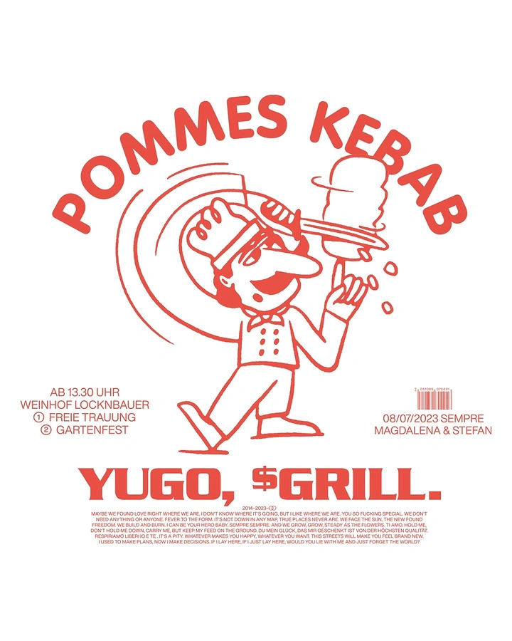 Arabic & Middle Eastern Restaurants creative ad: Playful illustrated kebab mascot